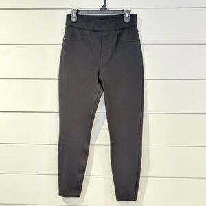 Spanx Black Pull-On Skinny Ponte Pants Leggings Minimal Chic Medium